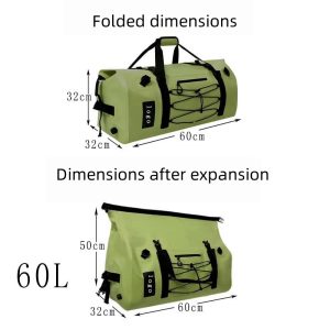 60LNew cross-border hot-selling outdoor travel camping and cycling travel large capacity waterproof luggage bag multi-functional waterproof bag - 图片 5