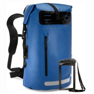 500D New Large Capacity Outdoor Cycling Camping Waterproof Backpack Waterproof Bag PVC Waterproof Backpack - 图片 4