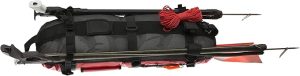 Spearfishing Signal Board Buoy - Spearguns Holder w/Line & Flag - Pockets, Ring - Designed Quality Since 1946, Red/White/Black - 图片 2