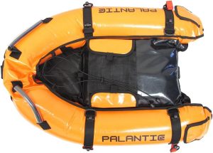 Scuba Diving Inflatable Gangway Float Boat with Dive Flag & Air Pump, Orange - 图片 2
