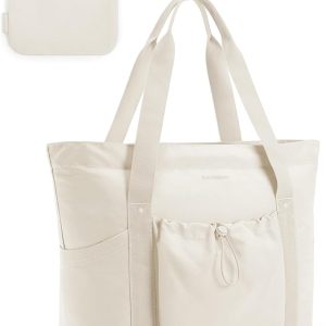 Tote Bag for Women, Tote Shoulder Bag with Laptop Compartment and Zipper Handbag for Travel, Work