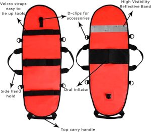Luwint Hi-Vi Inflatable Dive Float Buoy and 5ft Surface Marker Buoy - 图片 3