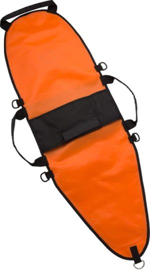 Inflatable Float Signal Board for Freediving, Scuba Diving, Dive Flag, Hi-Visibility Orange, Reflective Strip, D-Rings - 图片 4