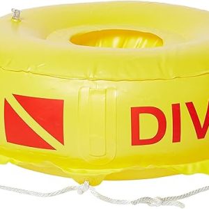 Scuba Diving Deluxe Diver Below Inflatable Float and Flag Bouy