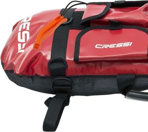 Spearfishing Signal Board Buoy - Spearguns Holder w/Line & Flag - Pockets, Ring - Designed Quality Since 1946, Red/White/Black - 图片 3